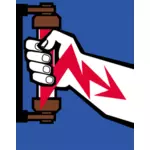 Simbol peringatan sengatan listrik