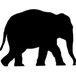 Black elephant vector image