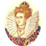 Dronning Elizabeth jeg vektor bilde