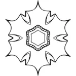Flowery emblem