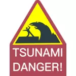 Segno del pericolo tsunami