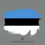 爱沙尼亚彩绘的国旗