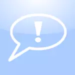 Mac AVERTISSEMENT conversation icône vector image