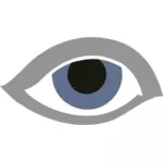 Gambar vektor mata biru
