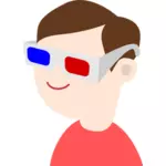 Gutt med 3D-briller