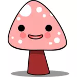 Happy mushroom vector image