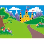 Fairytale fantasy castle