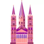 Immagine di chiesa rosa