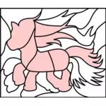Puzzle picture fantasy pony