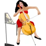 Cello-Spielerin