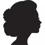 Obrázek siluetu ženské hlavy profilu