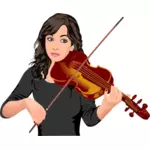 Ritratto di violinista femminile