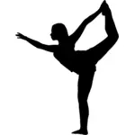 Immagine della siluetta di yoga