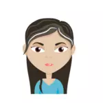 Weibliche Cartoon avatar