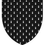 Black shield with pattern