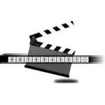 Clapperboard countdown vector illustration