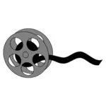 Filmen hjul vektor illustrartion