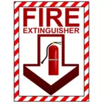 Sinal de extintor de incêndio