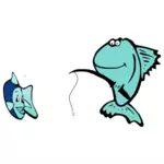 Imagem de peixes dos desenhos animados