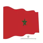 Vector bandeira marroquina