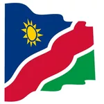 Namibian aaltoileva lippu