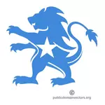 Somalian lippu leijonan muodossa