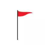 Bandeira vermelha Vector Graphics