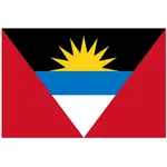 Vector drapeau d'Antigua et Barbuda