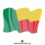 बेनिन वेक्टर क्लिप कला का ध्वज