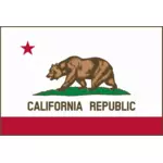 Californiano Repubblica bandiera immagine vettoriale