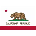 カリフォルニア共和国国旗ベクトル画像