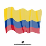 Flaga Kolumbii efekt falowania