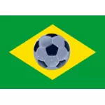 Brasil pavillon d'image vectorielle de football