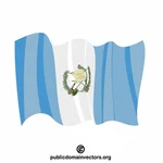 Guatemalas nationella flagga