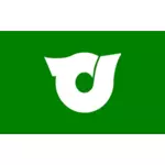 Offisielle flagg Higashiyuri vektortegning