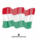 Wektor flagi Węgier