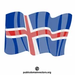 Bandeira do vetor Islândia