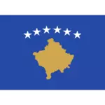 Kosovos flagg vektor