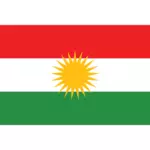 Vector bandeira do Curdistão