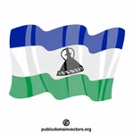 Drapeau de l’image clipart du Lesotho
