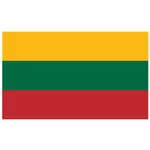 Vector drapeau de la Lituanie
