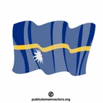 Bandeira de Nauru arte de clipe vetorial