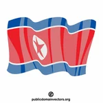 דגל צפון קוריאה וקטור