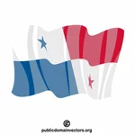 巴拿马矢量的旗帜
