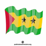 Vlag van Sao Tome en Principe vectorafbeelding