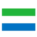 Vector flagga Sierra Leone