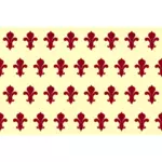 ציור של תבנית חלקה של אדום fleurs de lys