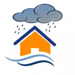 Overstroming pictogram