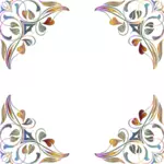 Векторное изображение цветочные украшения