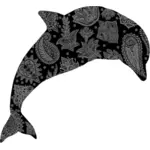 Kukkakuvio delfiini